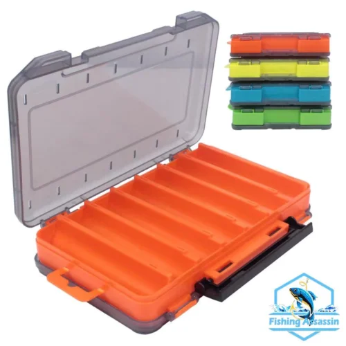 1pc Double Sided Fishing Tackle Box With For Hooks  Lures  And Baits   Portable Fishing Accessories Organizer fishing box
