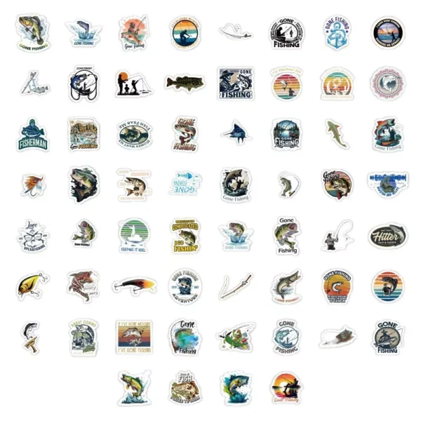 cn-11134207-7ras8-m2ryjgj0bco77e.webp 60PCS Waterproof Fisherman Go Fishing Stickers For Suitcase Freezer DIY Decoration Decals Car Sticker