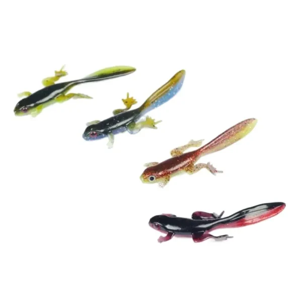 1 10pcs  8cm Soft Fishing Lures Bicolor 3 8g Tadpole Soft Bait Fishing Tackle Tool Artificial Worm Lures Artificial Bait