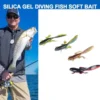 1 10pcs  8cm Soft Fishing Lures Bicolor 3 8g Tadpole Soft Bait Fishing Tackle Tool Artificial Worm Lures Artificial Bait