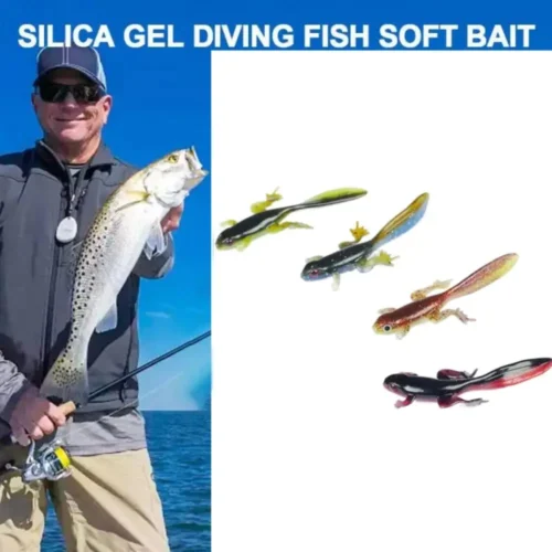 1 10pcs  8cm Soft Fishing Lures Bicolor 3 8g Tadpole Soft Bait Fishing Tackle Tool Artificial Worm Lures Artificial Bait