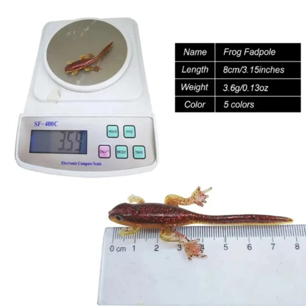 1 10pcs  8cm Soft Fishing Lures Bicolor 3 8g Tadpole Soft Bait Fishing Tackle Tool Artificial Worm Lures Artificial Bait