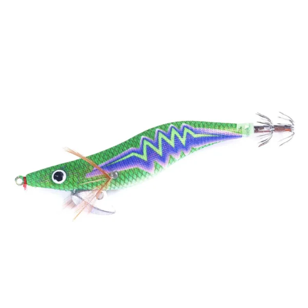 1pcs Hard Fishing Bait Fishing Lure Lead Sinker Squid Jig Hook Wooden Shrimp Artificial Fishing Lures Octopus Cuttlefish Shrimp