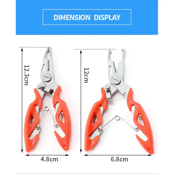 fish scissors  mini fish hook remover  multifunctional tool   nozzle pliers