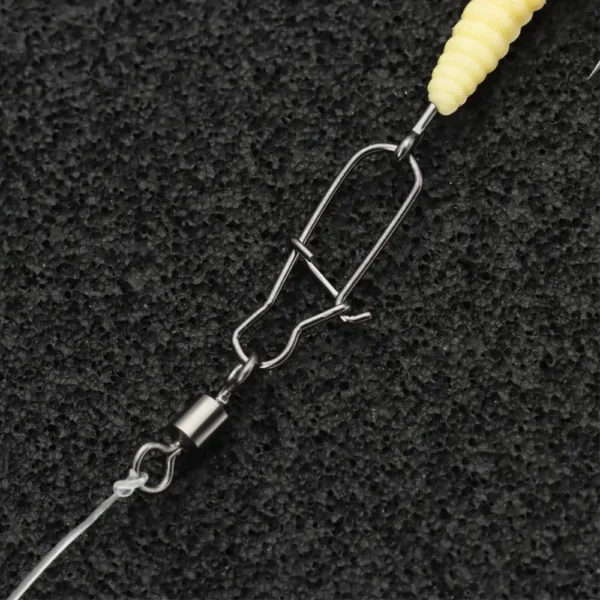 10Pcs Fishing Accessories Eight ring Connector Stainless Steel Snap Fishhook Swivels Tackle for Hooks Fishing