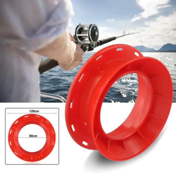 Random Color Fishing Line Coiling Plate Handle Wire Winding Hand Reel 12x8cm Plastic Handle Wire Winding Ring Fishing Line Reel