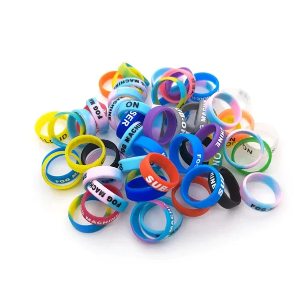 10pcs Fishing Rod Handle Protective Case Lure Silica gel Rod Clip O shaped Ring Protector Random Color Tackle Anti Slip Ring