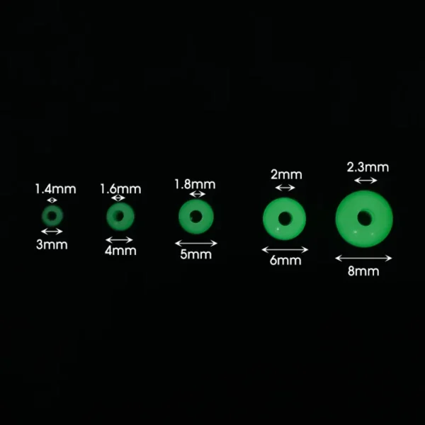 100pcs Lot Luminous Beads 3mm 8mm Fishing Space Beans Round Float Balls Light Glowing for Outdoor Fishing Accessories Set
