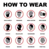 Half Face Neck Head Scarf Buff Bandana Headband Silk Cycling Fishing Motor Outdoor Mask Topeng Muka