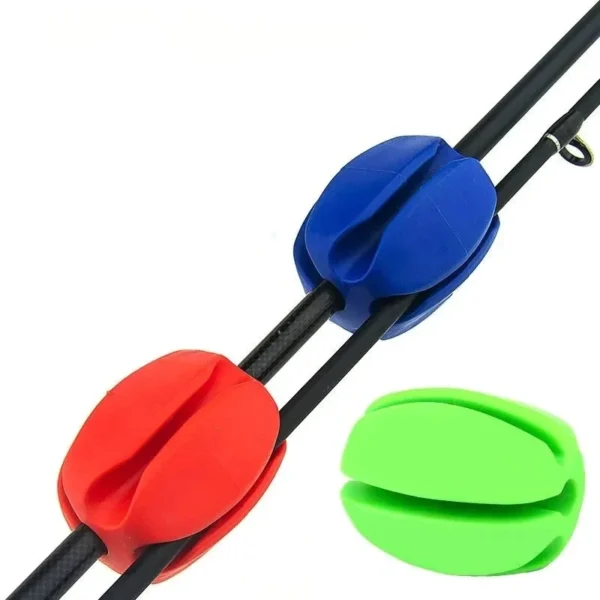 Fishing Rod Protector with Anti Collision Design  Silicone Lure Holder for Portable and Elastic Reusable Tackle Accessories
