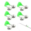 5PCS Rod Tip Clamp Fishing Pole Fish Bite Lure Alarm Fishing Bells Fishing Accessory Gifts Night Fishing Alarm Clip