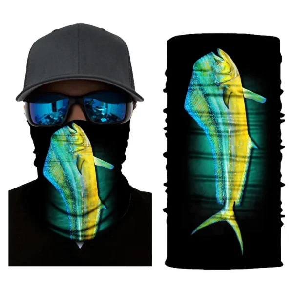 Half Face Neck Head Scarf Buff Bandana Headband Silk Cycling Fishing Motor Outdoor Mask Topeng Muka