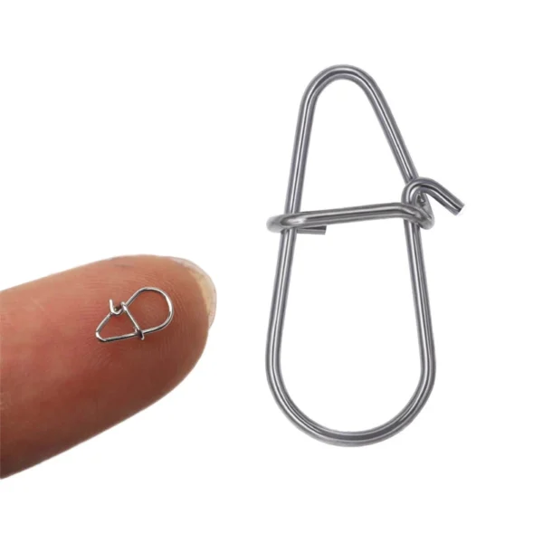 sg-11134201-7req4-m2hmkj8k8log32.webp 50Pcs Gourd Pin Stainless Steel Hook Swivel Solid Rings Safety Snaps fast Clip Lock Snap Connector Fishing Tool