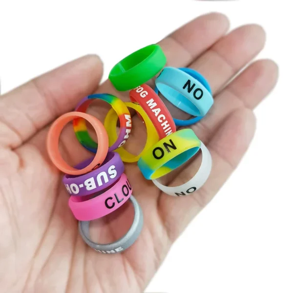 10pcs Fishing Rod Handle Protective Case Lure Silica gel Rod Clip O shaped Ring Protector Random Color Tackle Anti Slip Ring
