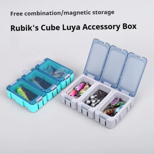 Splicing Glow in The Dark Clear Waterproof Hooks Baits Angling Tool Box Fishing Accessory Container Magnetic Lures Box