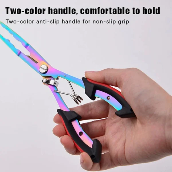 Professional Multifunctional Fishing Pliers with Stainless Steel Construction   Scissors  Hooks Remover   Line Cutter for Ultimate Fishing Experience