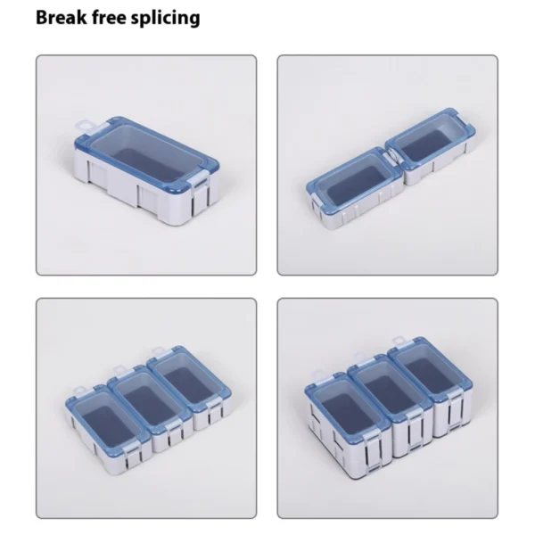 Splicing Glow in The Dark Clear Waterproof Hooks Baits Angling Tool Box Fishing Accessory Container Magnetic Lures Box